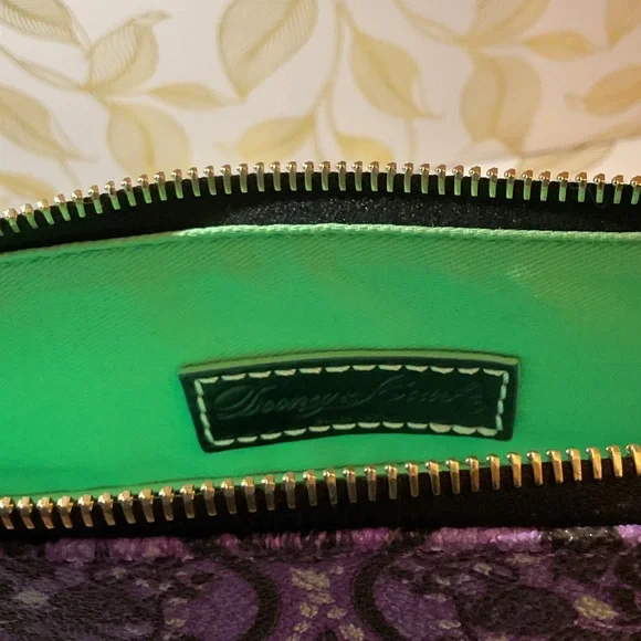 Dooney & Bourke Disney Parks Haunted Mansion MadamPurple Patterned Crossbody Bag - Picture 8 of 16